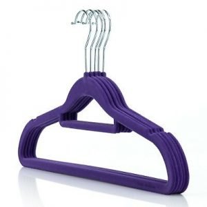 Hangerworld-42cm-Grucce-Salvaspazio-Velluto-Viola-Antiscivolo-Pantaloni-_1