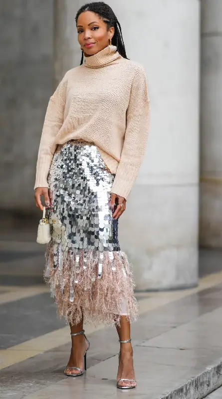 Il look perfetto per le feste paillettes e lustrini
